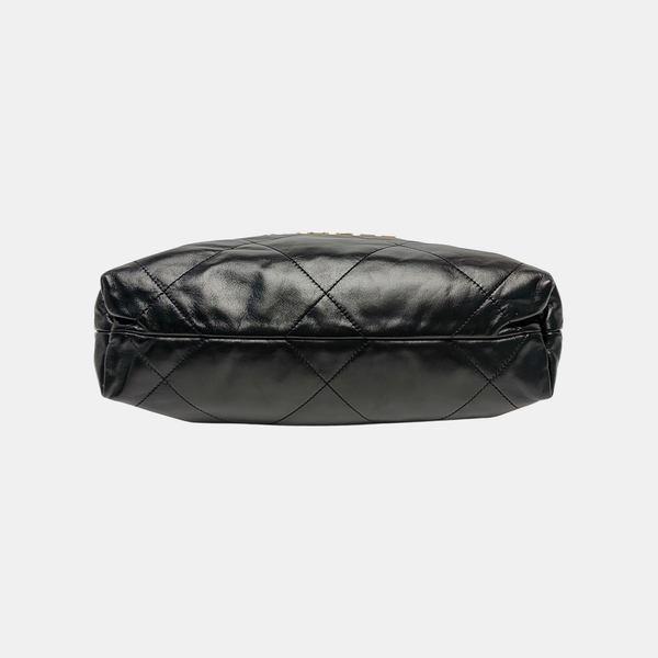 CHANEL 22 Small Quilted Calfskin Black