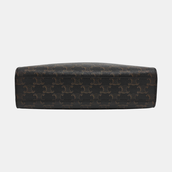 CABAS CELINE Small Coated Canvas Brown