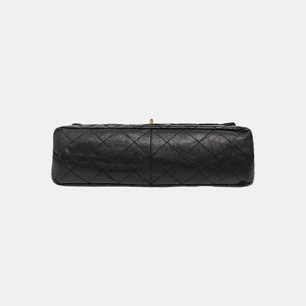 2.55 Maxi Quilted Calfskin Black