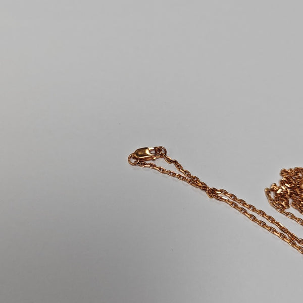 Pop H Metal Rose Gold Necklace