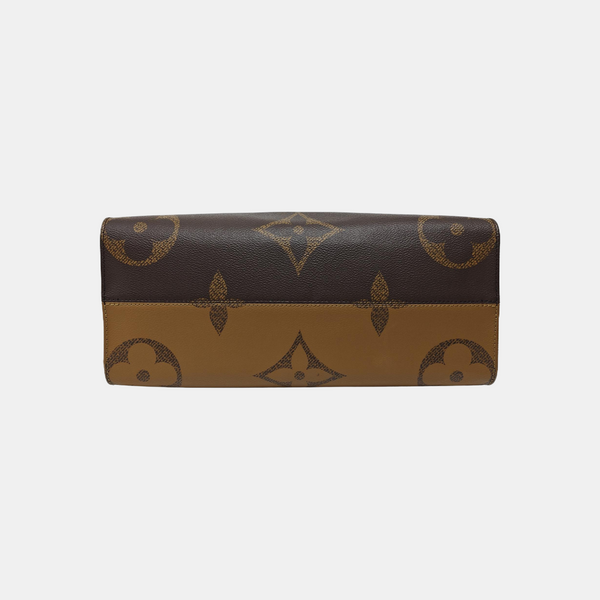 ONTHEGO MM Monogram Coated Canvas Brown