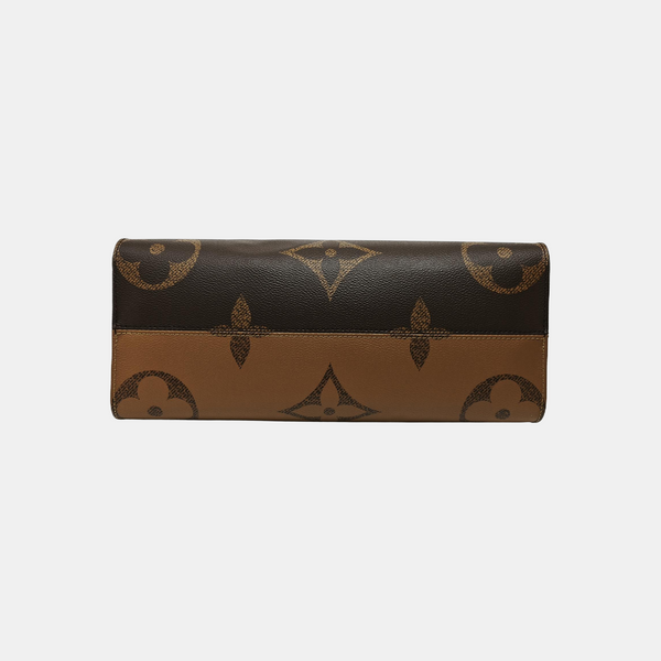 ONTHEGO MM Monogram Coated Canvas Brown