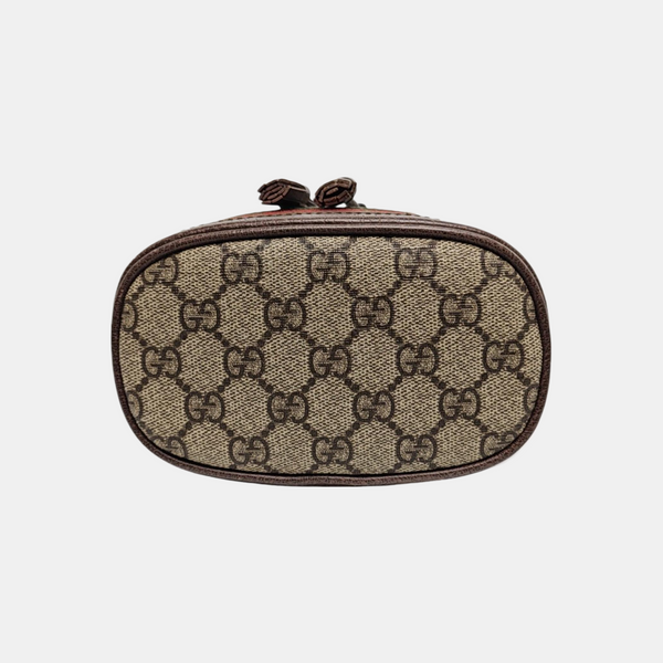 Ophidia Mini Monogram Coated Canvas Beige