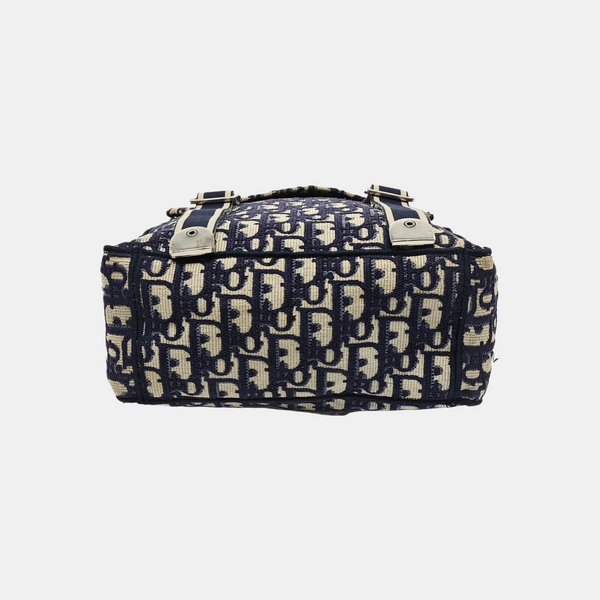 Oblique Canvas Backpack Blue