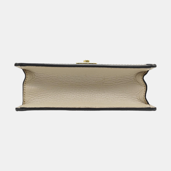 Ophidia Mini Monogram Coated Canvas White