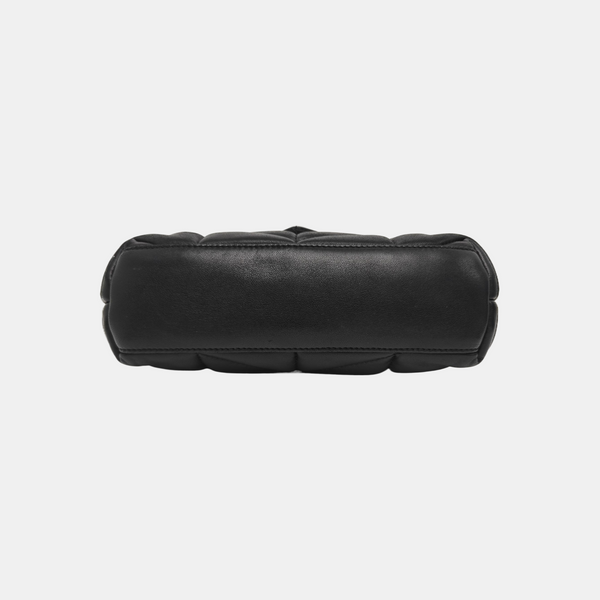 PUFFER Mini Chevron Lambskin Black