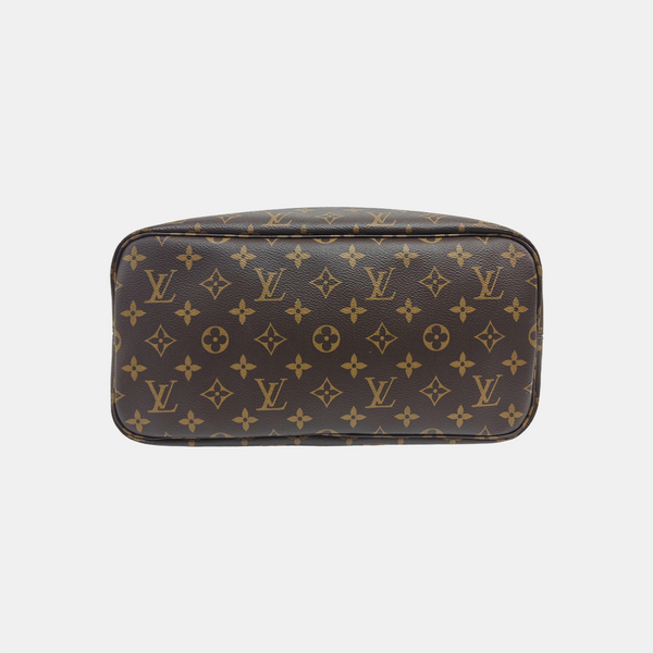 NEVERFULL MM Monogram Coated Canvas Brown