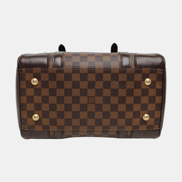BERKELEY Damier Ebene Coated Canvas Brown