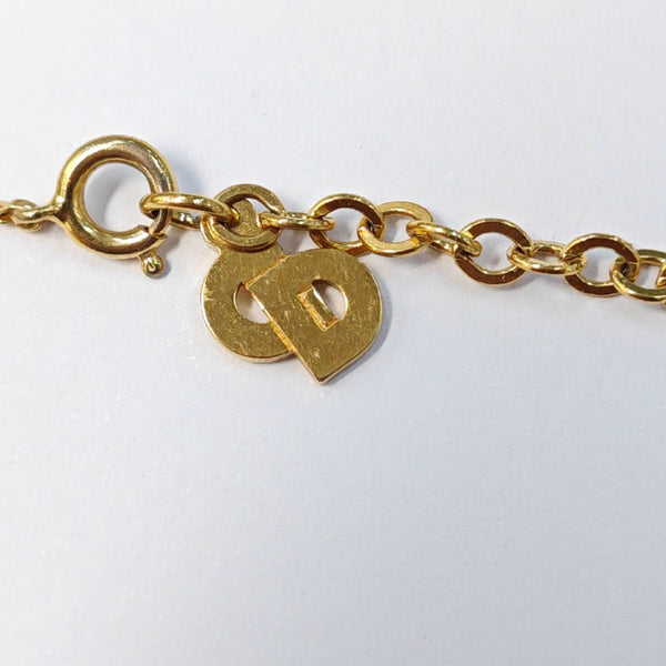 Dior Oblique Metal Gold Necklace