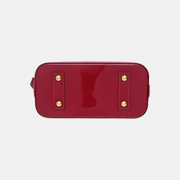 ALMA BB Monogram Patent Leather Red