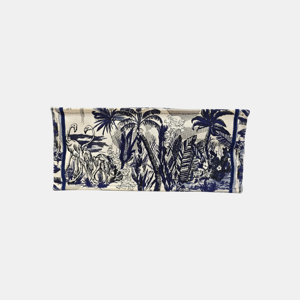 Book Tote Large Fabric Blue