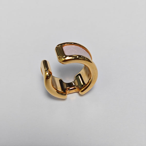 Metal Rose Gold Clip On Earrings