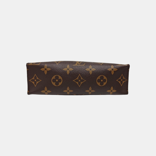 TOILET POCKET 19 Monogram Coated Canvas Brown