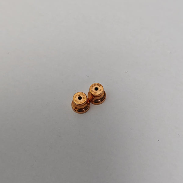 Pop H Metal Gray Stud Earrings