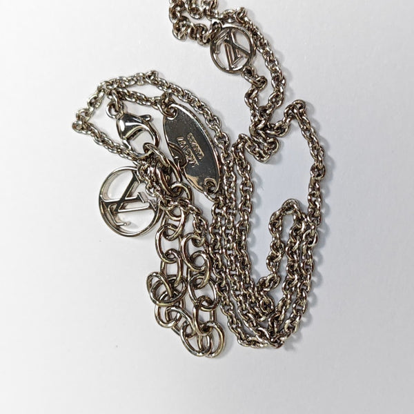 LV & ME Metal Silver Necklace