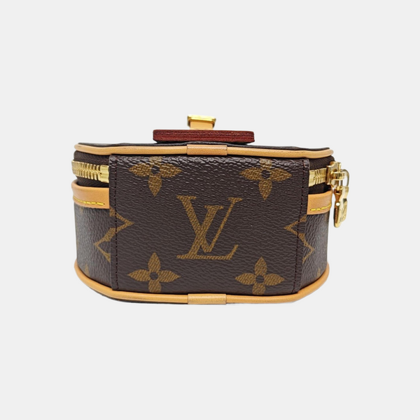 BOITE CHAPEAU Mini Monogram Coated Canvas Brown