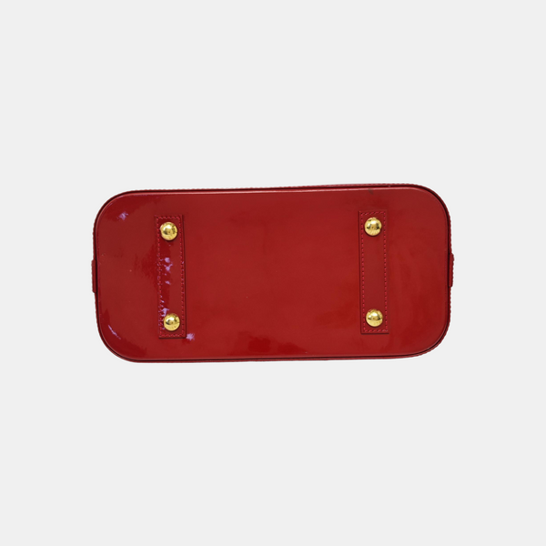 ALMA PM Monogram Patent Leather Red