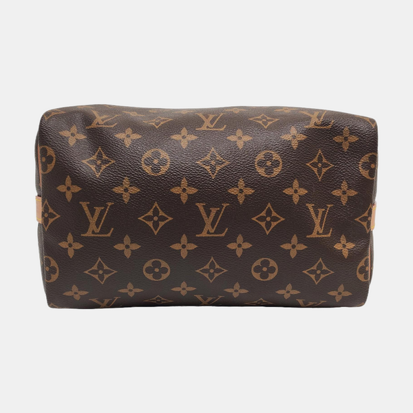 SPEEDY 25 Monogram Coated Canvas Brown