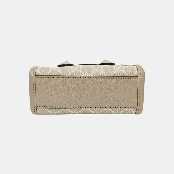Retro Mini Monogram Coated Canvas Beige