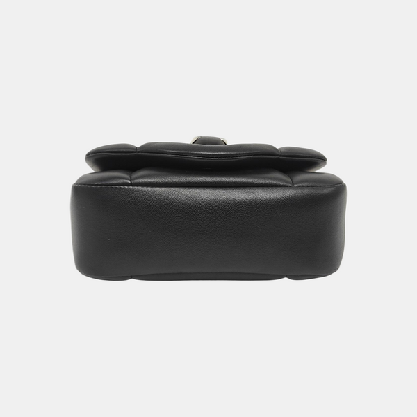 BVLGARI Small Quilted Lambskin Black