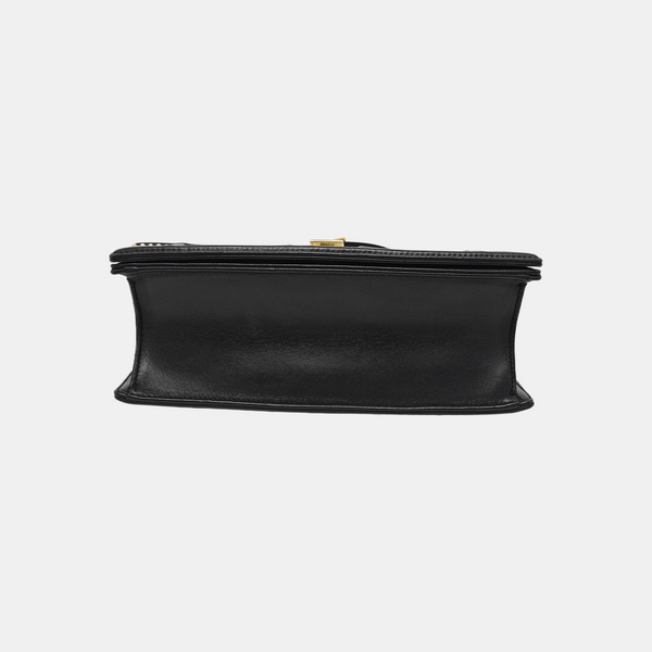 Diorama Medium Cannage Calfskin Black