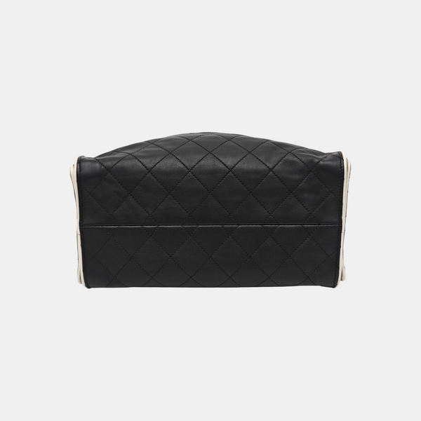 CHANEL 25 Small Quilted Calfskin Black