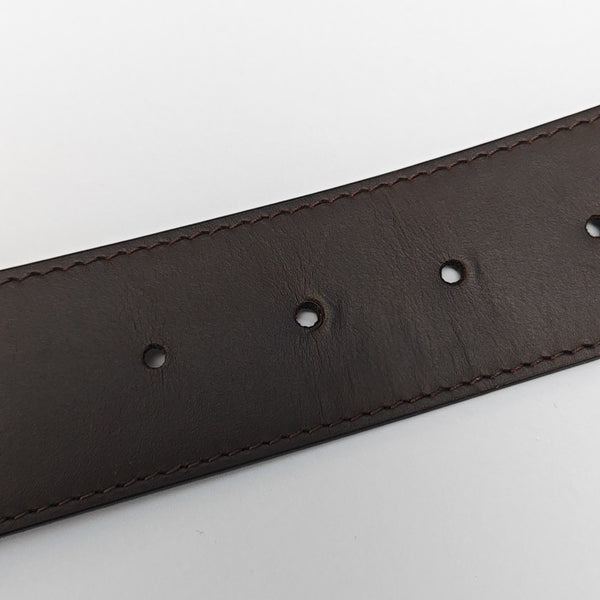 Coated Canvas Belt Brown