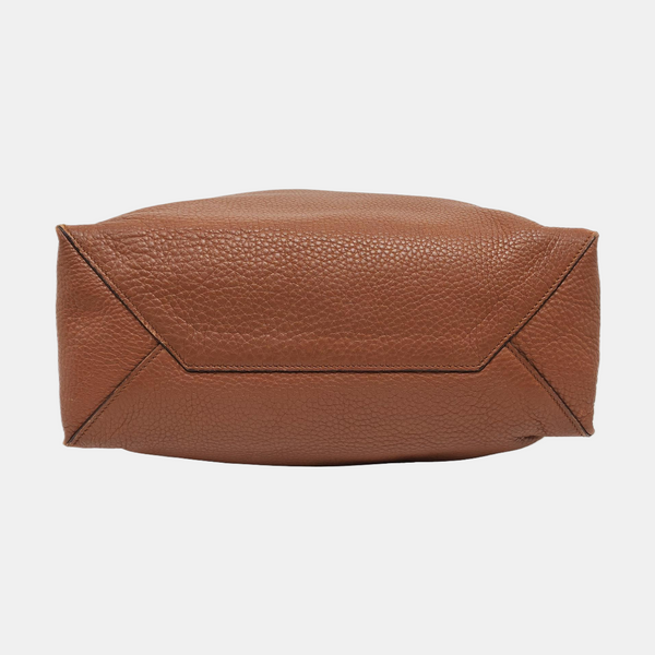 Calfskin Shoulder Bag Brown