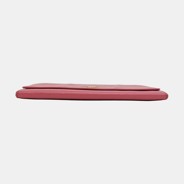 Saffiano Calfskin Shoulder Bag Pink