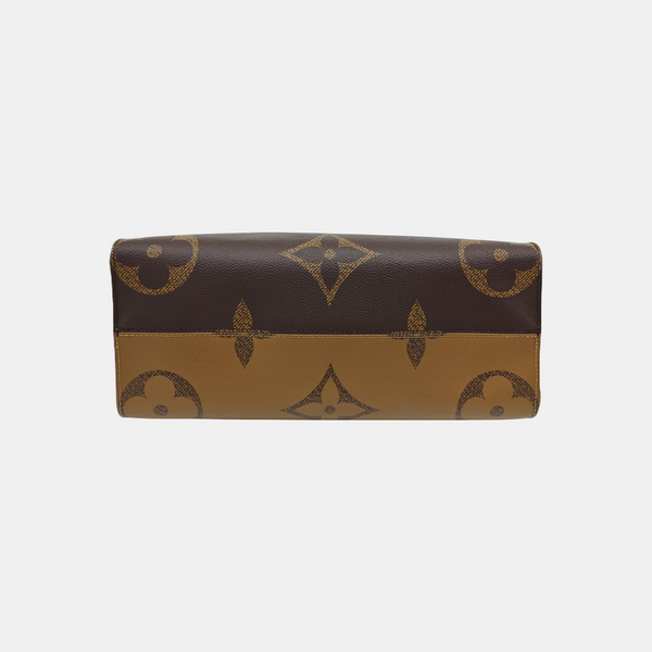 ONTHEGO MM Monogram Coated Canvas Brown