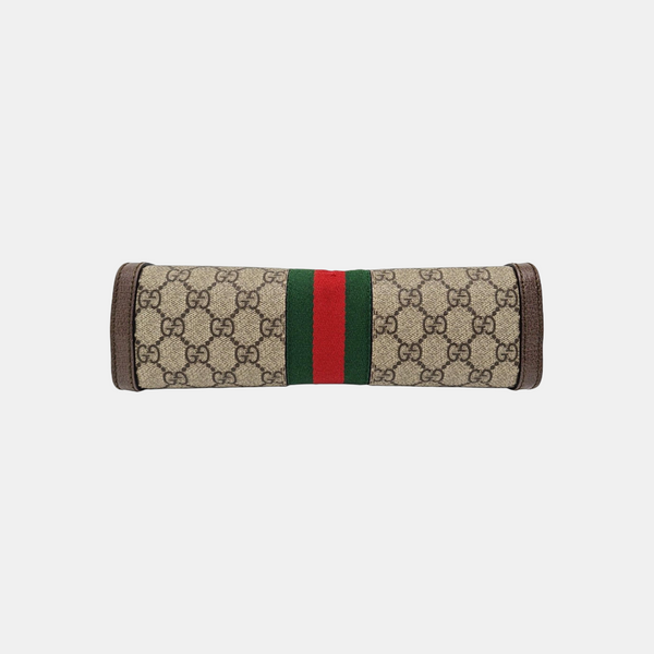 Ophidia Medium Monogram Coated Canvas Beige