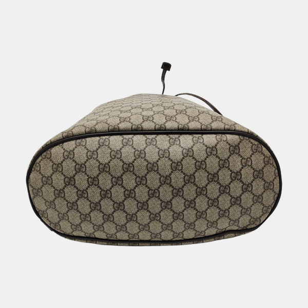 Monogram Coated Canvas Backpack Beige