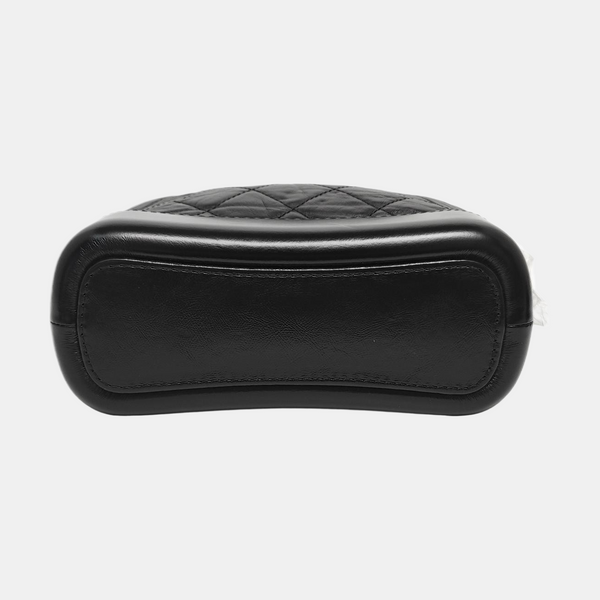 GABRIELLE Small Quilted Calfskin Black