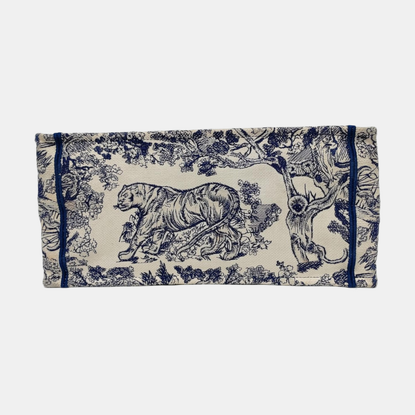 Book Tote Medium Canvas Blue