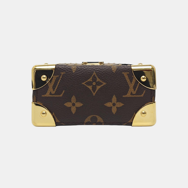CAMERA BOX Monogram Coated Canvas Brown