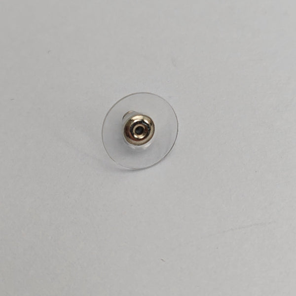 CC Logo Metal Gold Stud Earrings