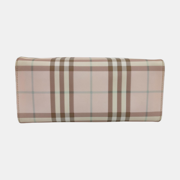 Coated Canvas Top Handle Bag Pink