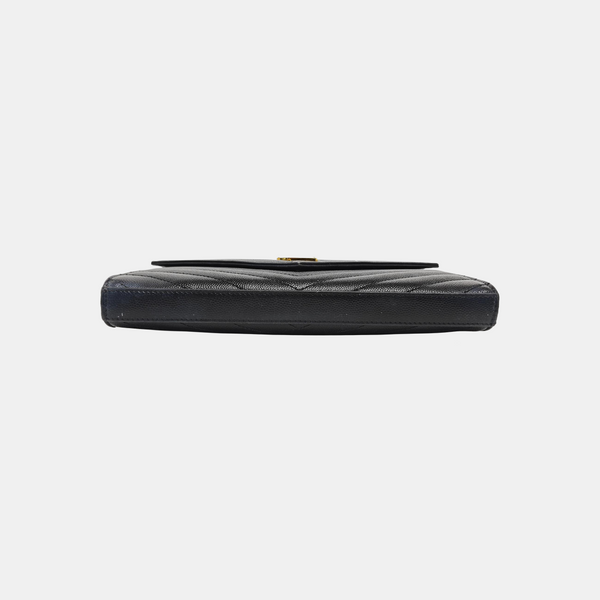 MONOGRAM Medium Chevron Calfskin Black