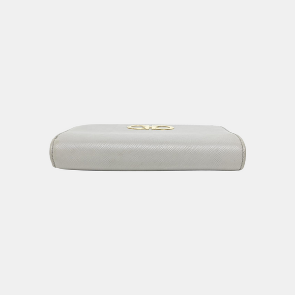 Gancini Calfskin Gray Wallet