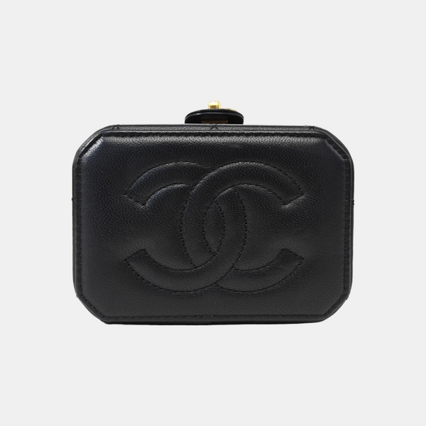 Quilted Lambskin Shoulder Bag Small Black