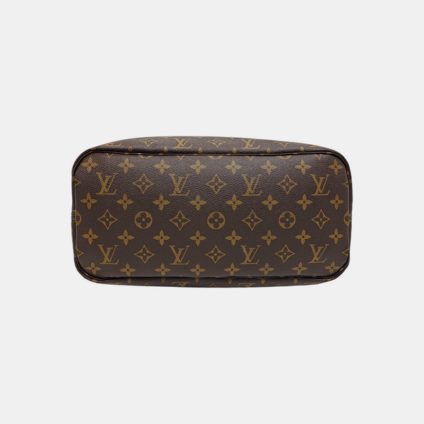 NEVERFULL MM Monogram Coated Canvas Brown