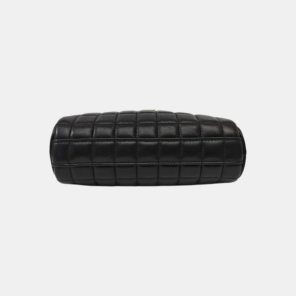 Quilted Lambskin Crossbody Bag Mini Black
