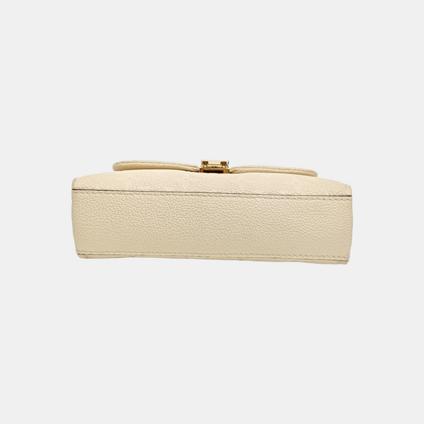 NANO MADELEINE Nano Monogram Calfskin Beige
