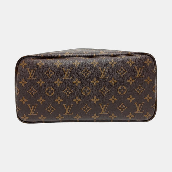 NEVERFULL MM Monogram Coated Canvas Brown