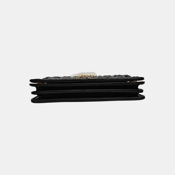 Matelassé Quilted Lambskin Black