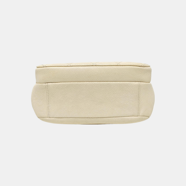 Quilted Grained Calfskin White