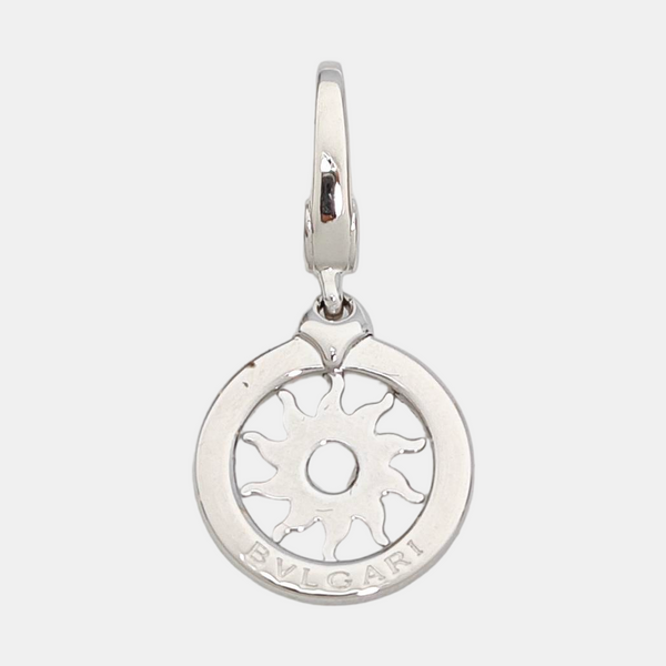 Conjunto de joyas Tondo Sun Sole Charm de plata y oro blanco de 18k