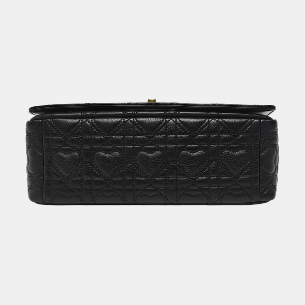 Dior Caro Medium Cannage Calfskin Black