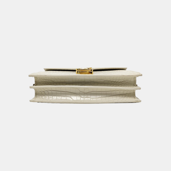 Authenticated pre-owned CASSANDRA Calfskin White - Shoulder Bag at Looply