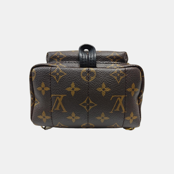 PALM SPRINGS Mini Monogram Coated Canvas Brown